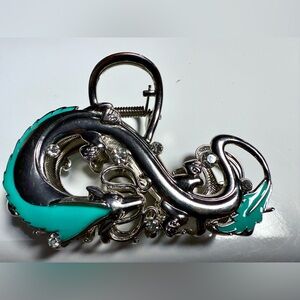 Rare Hot Topic Spirited Away Studio Ghibli Haku Dragon Metal Hair Claw Clip